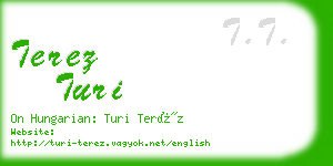 terez turi business card